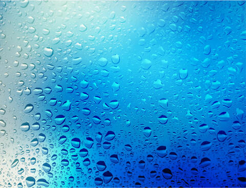 water on a window