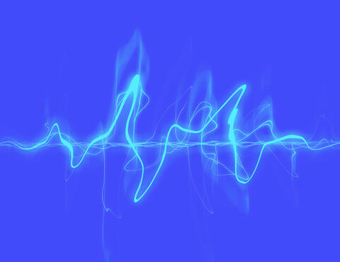 abstract audio wave