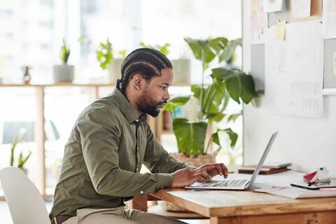 Man with laptop