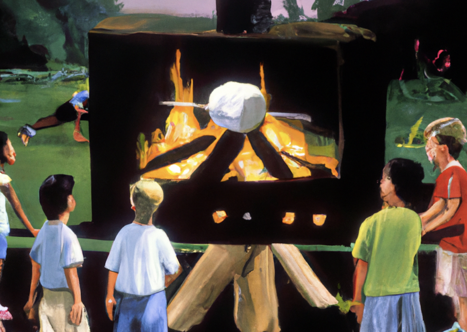 TV campfire